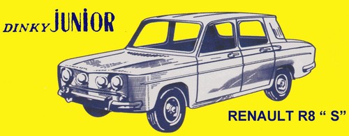 Dinky toys 103 renault - r8, "s"